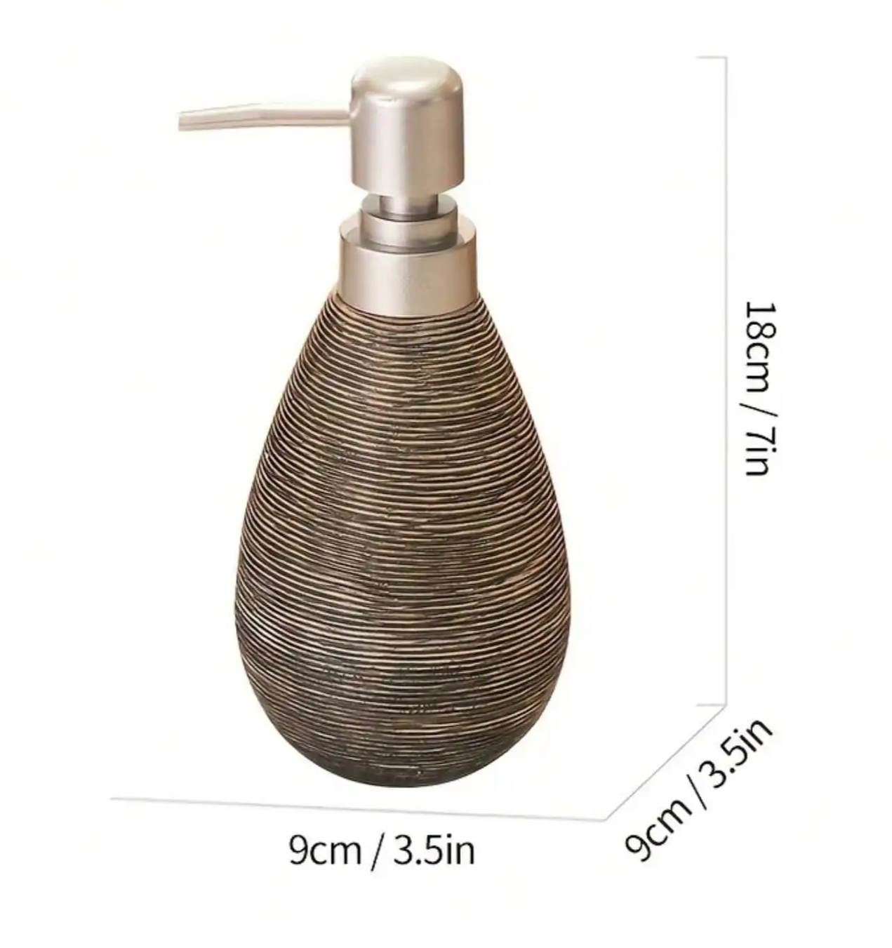 Retro Ceramic Push Soap Dispenser – Stylish Pump Bottle for Bathroom, Kitchen & Toilet