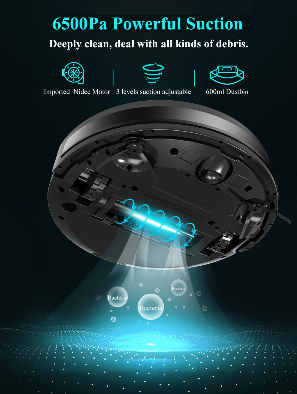 ABIR X8 Robot Vacuum – Laser Mapping, Multi-Floor, Zone Cleaning, No-Go Zones
