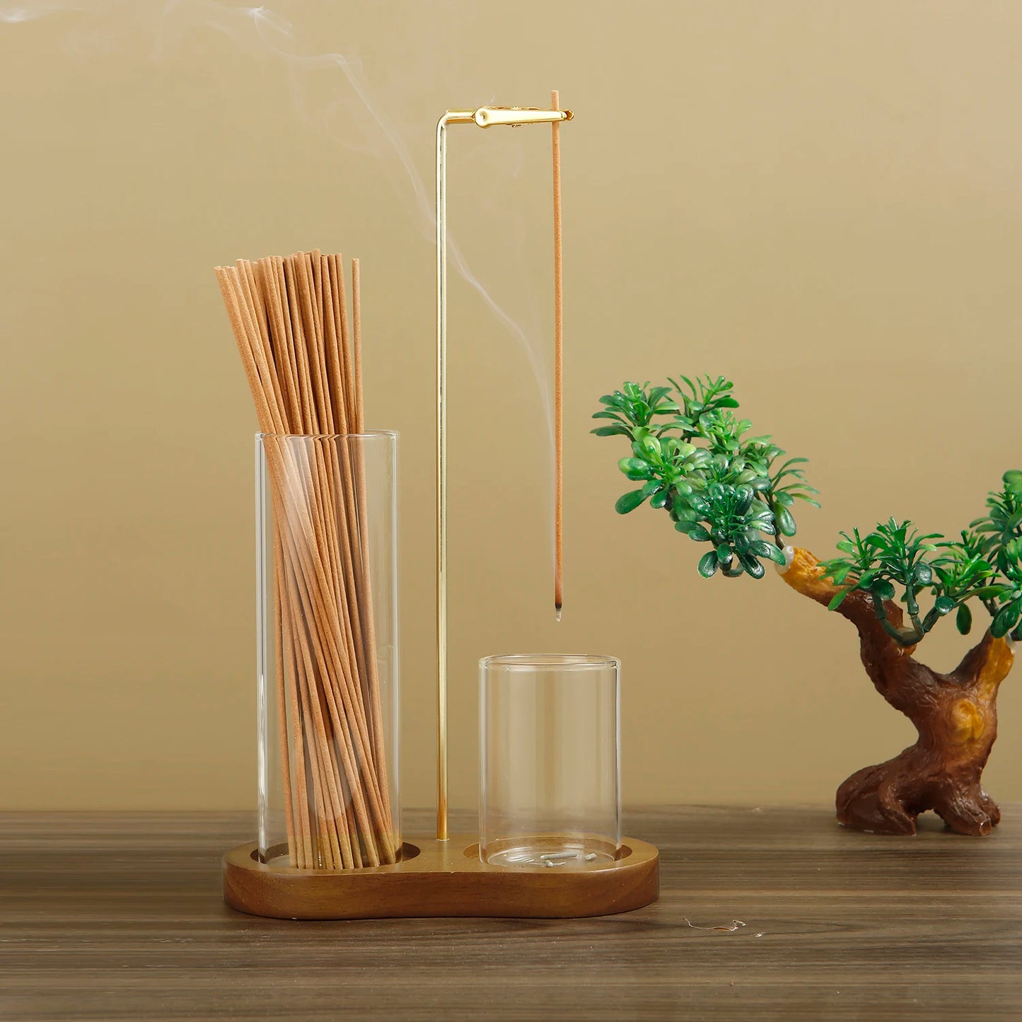 Elegant 2-in-1 Incense Burner with Removable Ash Catcher