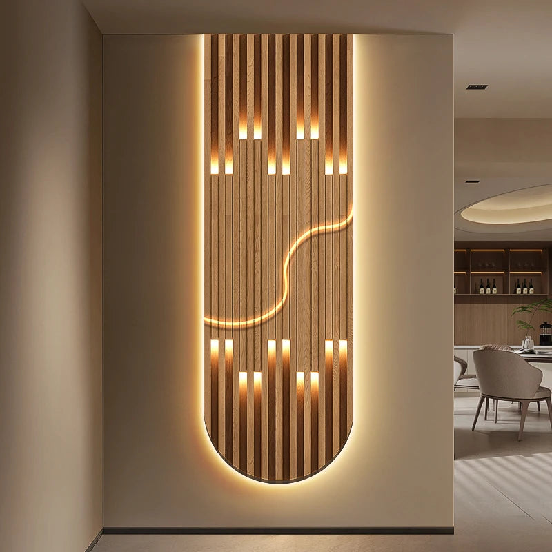 Contemporary Luxury LED Wall Lamp — Abstract Hanging Art Light for Corridors and Living Rooms