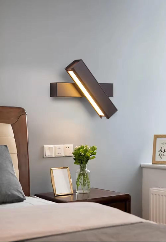 Modern 350° Rotatable LED Wall Sconce for Indoor Use
