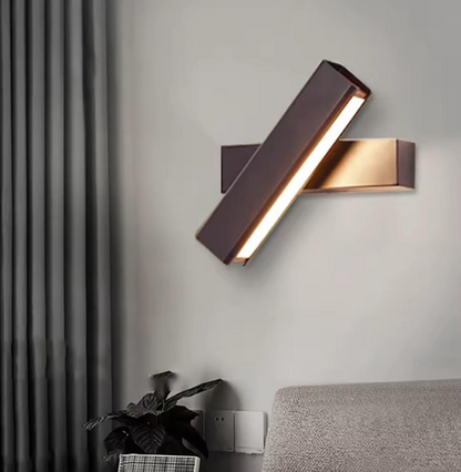 Modern 350° Rotatable LED Wall Sconce for Indoor Use