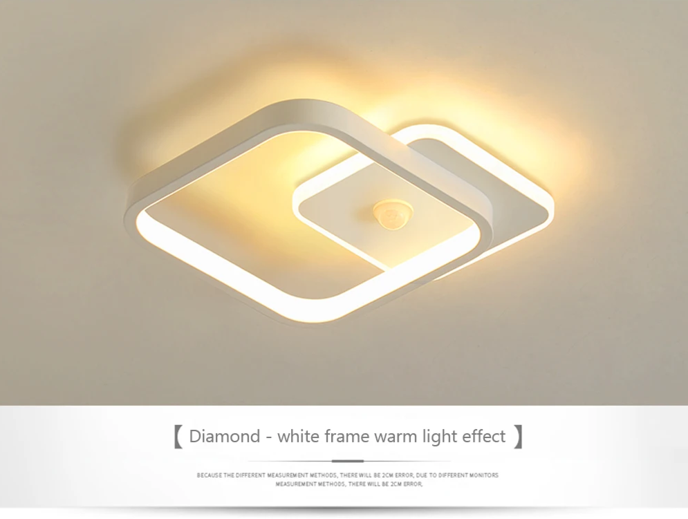 Modern LED Motion Sensor Ceiling Light for Hallways & Living Rooms