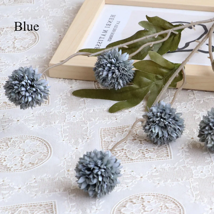 5-Head Artificial Dandelion Bouquet – Wedding, Home, Party & Christmas Decor
