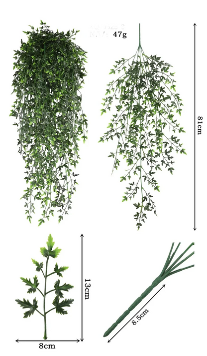 Lush 90cm Persian Fern Vine – Realistic Hanging Greenery for Stylish Home or Event Decor