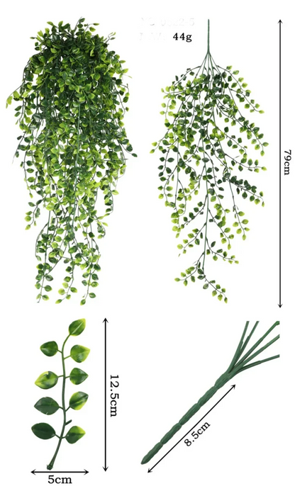 Lush 90cm Persian Fern Vine – Realistic Hanging Greenery for Stylish Home or Event Decor
