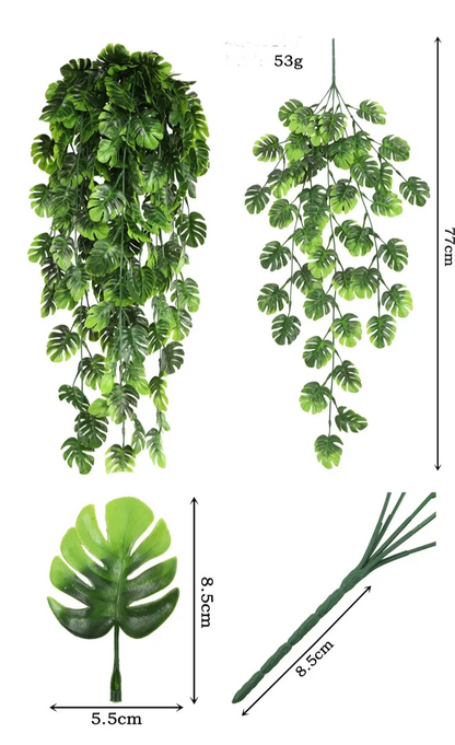 Lush 90cm Persian Fern Vine – Realistic Hanging Greenery for Stylish Home or Event Decor