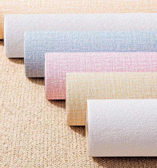 3D Linen Foam Wall Sticker, 50cm x 10m