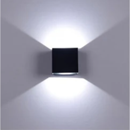 Set of 2 Modern LED Wall Sconces – 6W White Indoor Up & Down Lights