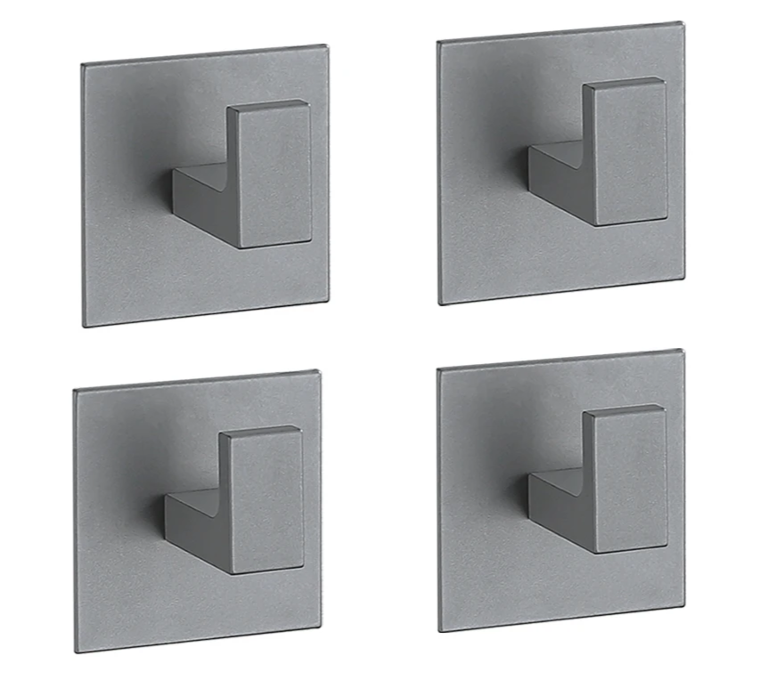 Black Self-Adhesive Wall Hooks – 3M Towel & Coat Hanger