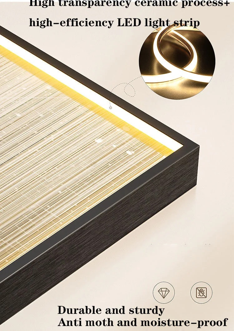 Minimalist LED Wall Light — Crystal Porcelain for Living Room & Corridor