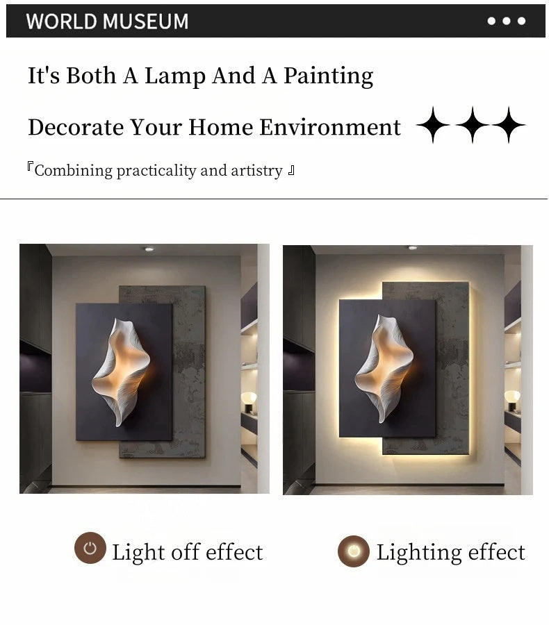 Minimalist LED Wall Light — Crystal Porcelain for Living Room & Corridor