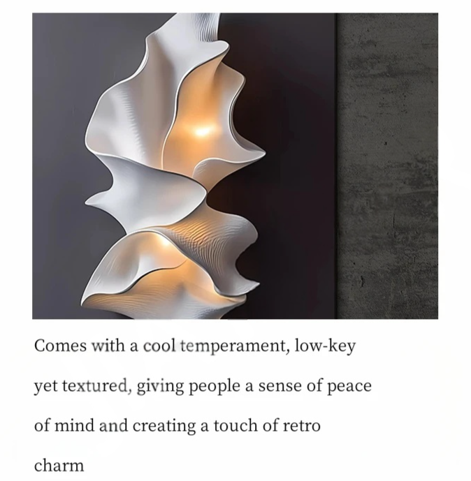 Minimalist LED Wall Light — Crystal Porcelain for Living Room & Corridor