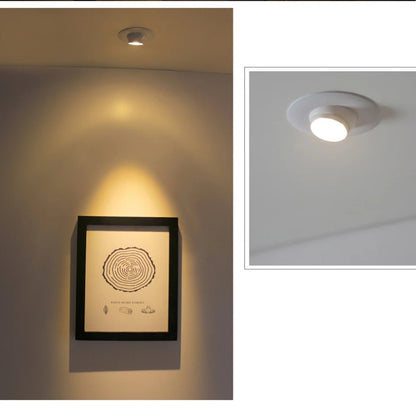 Mini LED Recessed Spotlight – Adjustable 10–60° Narrow Beam Built-In Zoom Light