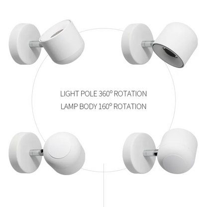 Dimmable LED Wall Lamp – Adjustable Angle Modern Bedside Reading Light with COB Chip