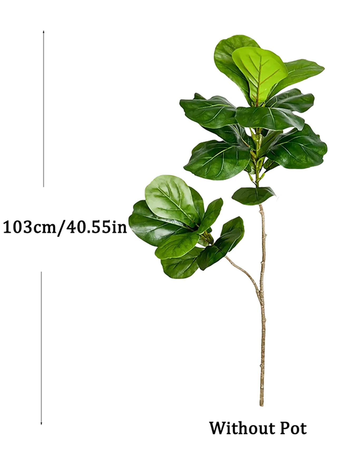 70–135cm Artificial Ficus Tree with Rubber Leaves – Indoor/Outdoor
