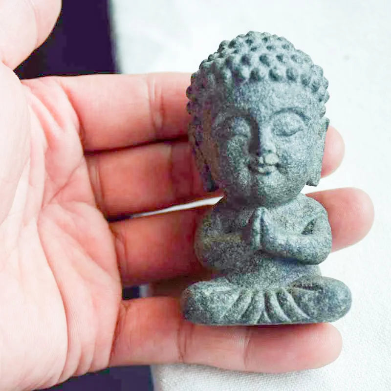 Handmade Granite Buddha Statue — Meditation Figurine & Home Decor