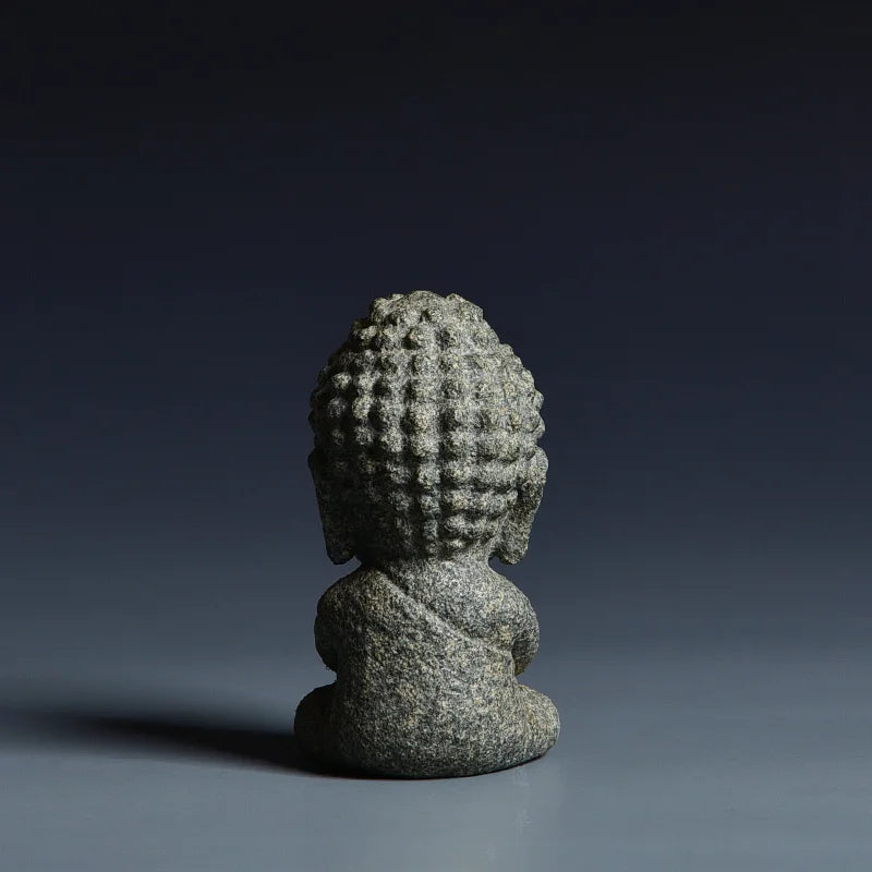 Handmade Granite Buddha Statue — Meditation Figurine & Home Decor