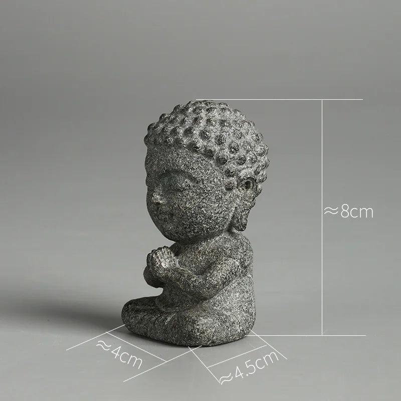 Handmade Granite Buddha Statue — Meditation Figurine & Home Decor