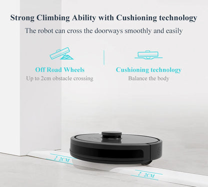 ABIR X8 Robot Vacuum – Laser Mapping, Multi-Floor, Zone Cleaning, No-Go Zones