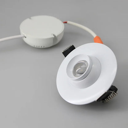 Mini LED Recessed Spotlight – Adjustable 10–60° Narrow Beam Built-In Zoom Light