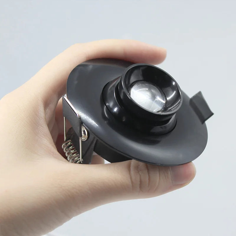 Mini LED Recessed Spotlight – Adjustable 10–60° Narrow Beam Built-In Zoom Light