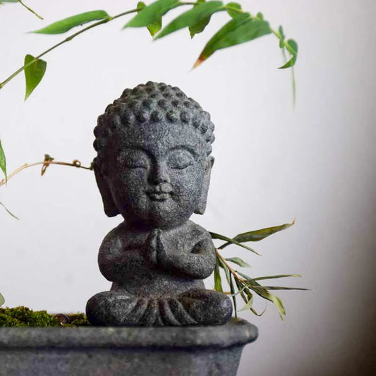 Handmade Granite Buddha Statue — Meditation Figurine & Home Decor