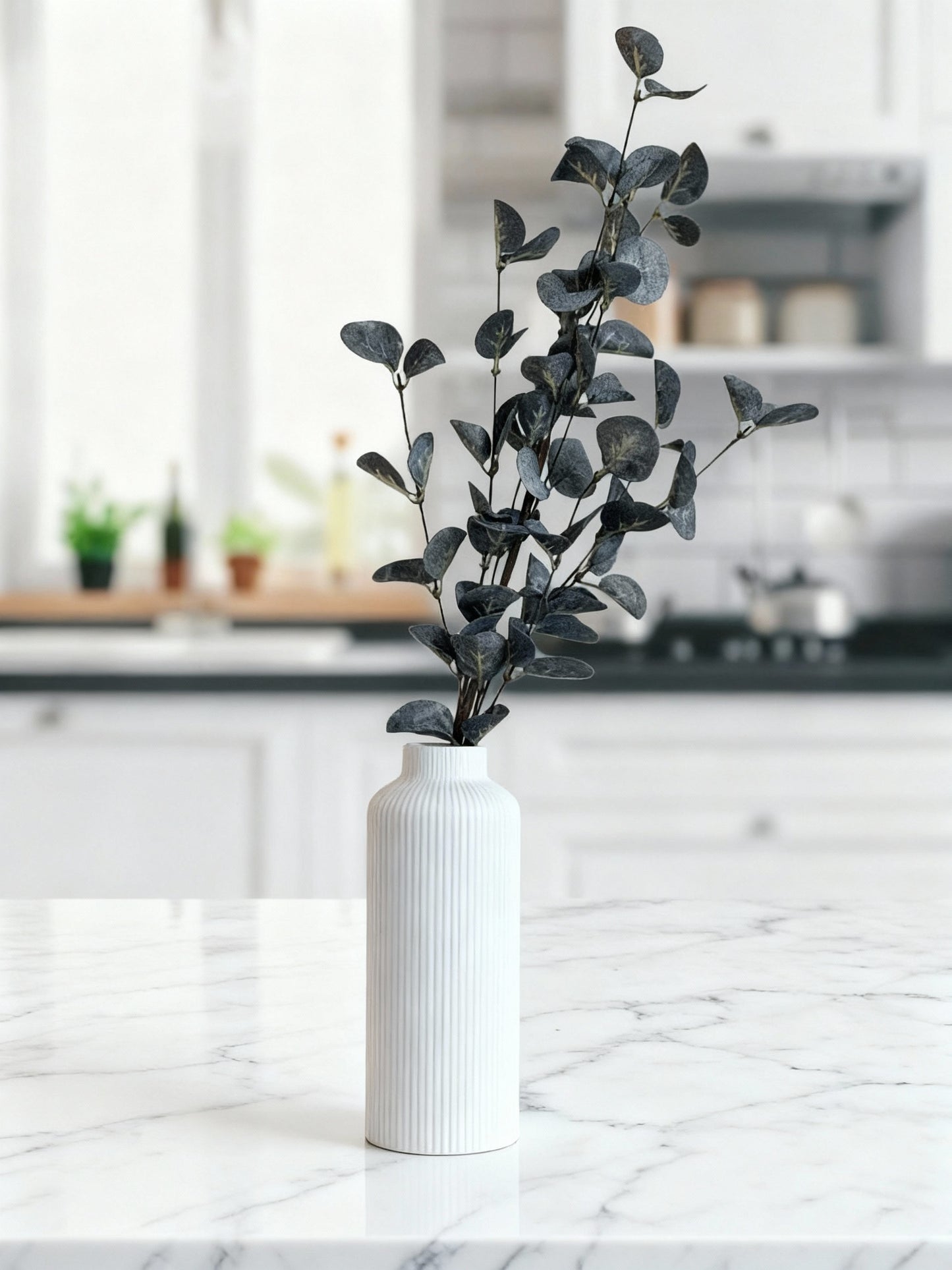 Luxury Ceramic Striped Vase for Home Decor