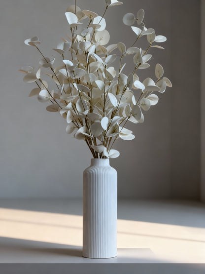 Luxury Ceramic Striped Vase for Home Decor