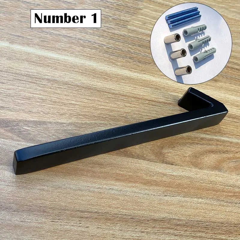 Metal House Number Sign – 125mm Black Floating Plate
