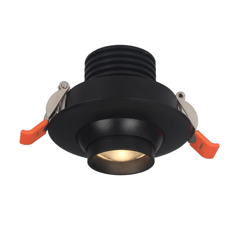 Mini LED Recessed Spotlight – Adjustable 10–60° Narrow Beam Built-In Zoom Light