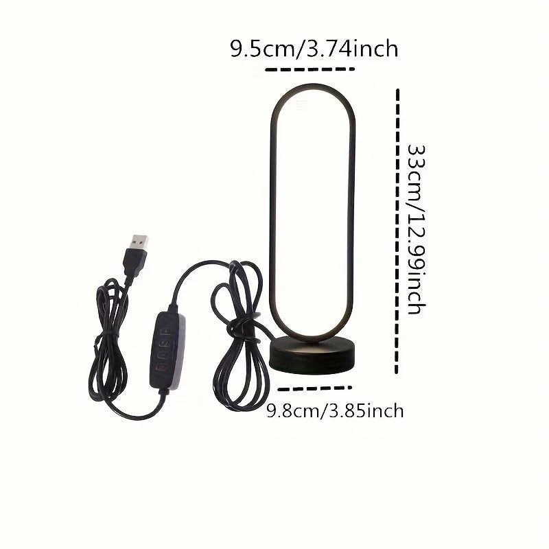 LED Ring Lamp – Three-Color Dimmable Night Light