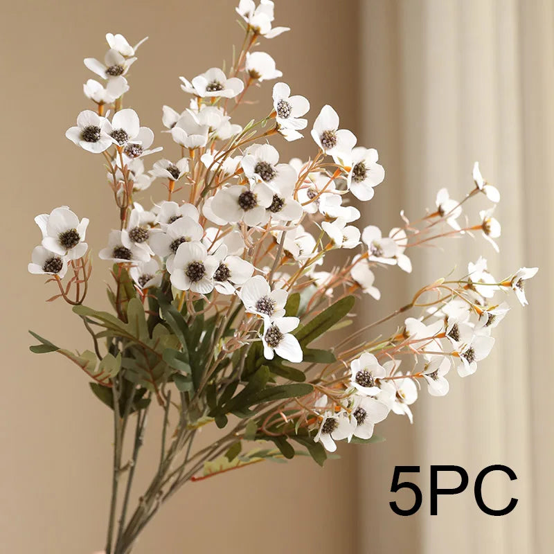 5PC Countryside Silk Flower Set – Indoor Table Decor