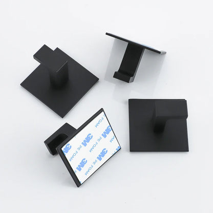 Black Self-Adhesive Wall Hooks – 3M Towel & Coat Hanger