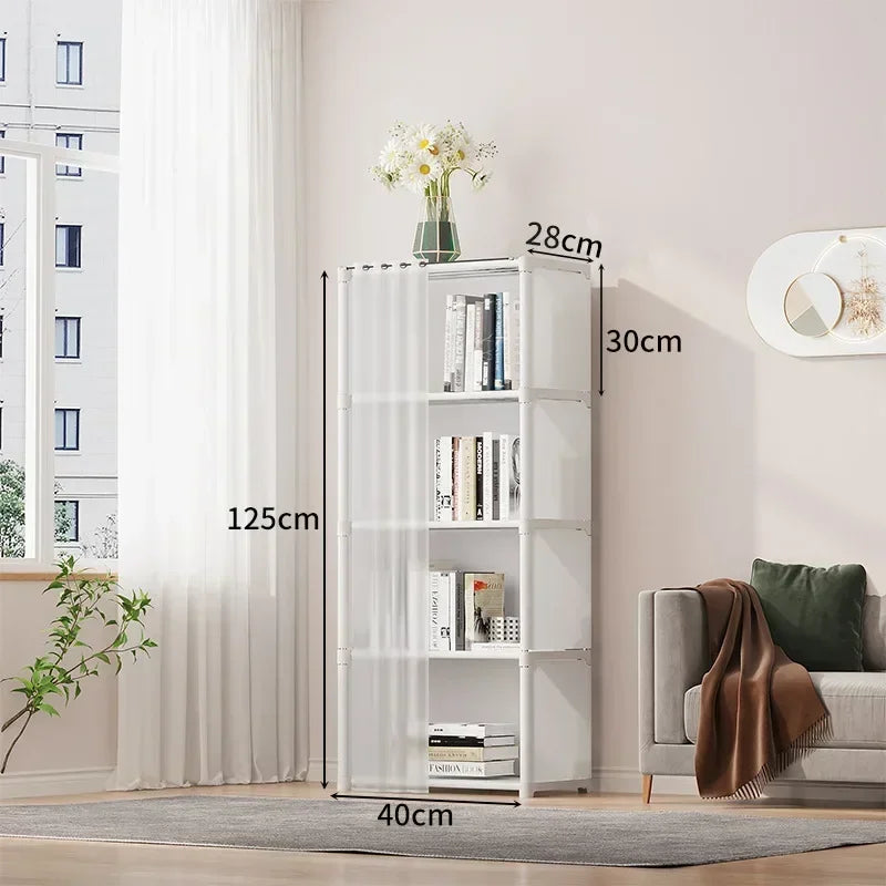 6/5-Layer Dustproof Wardrobe & Bookshelf