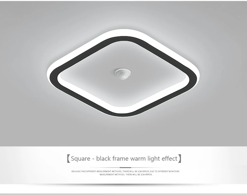 Modern LED Motion Sensor Ceiling Light for Hallways & Living Rooms