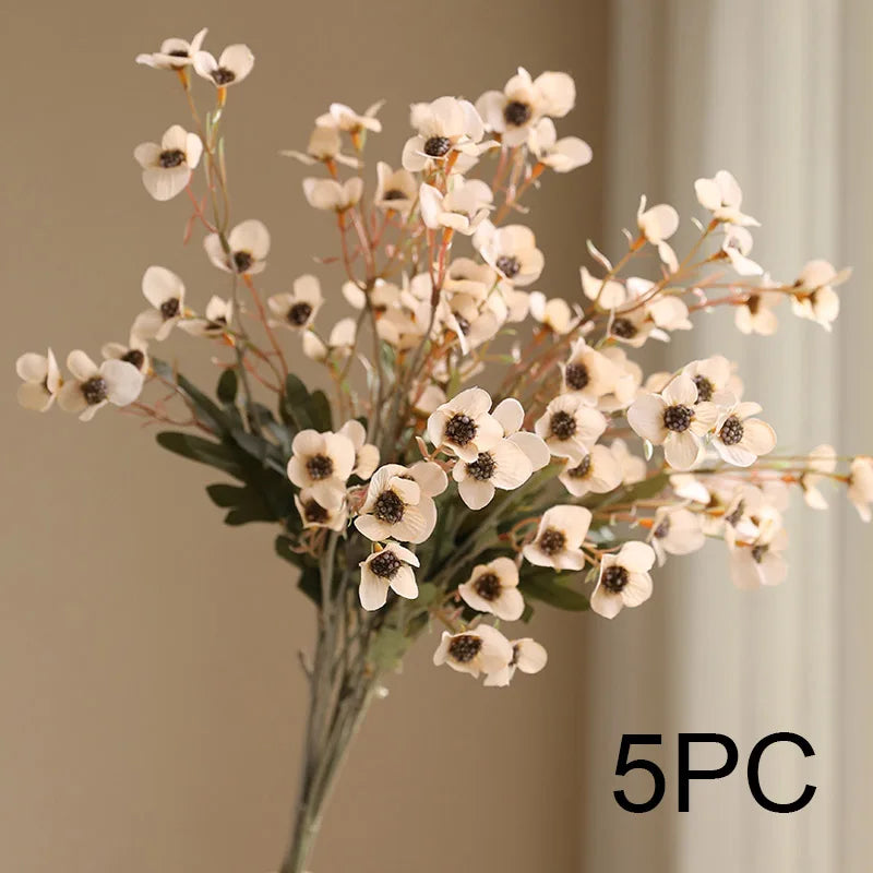 5PC Countryside Silk Flower Set – Indoor Table Decor