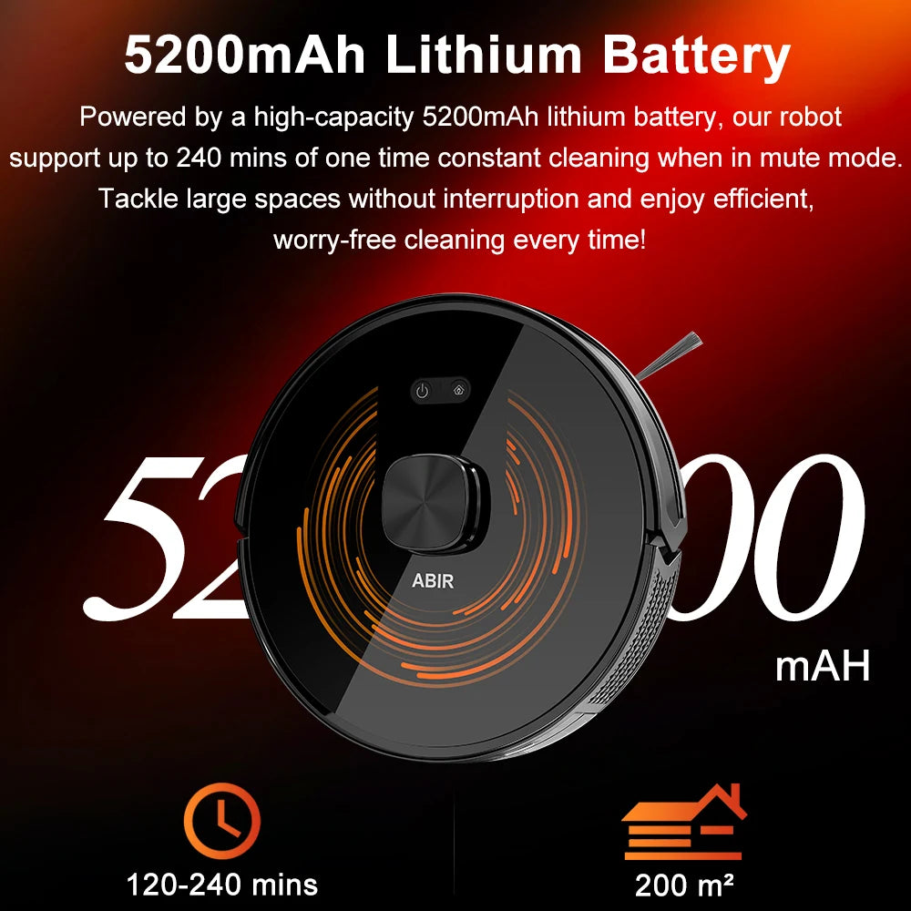 K30 Robot Vacuum – Self-Cleaning, Dual Laser, UV Spot Clean, 240min Runtime, Smart Carpet Wash