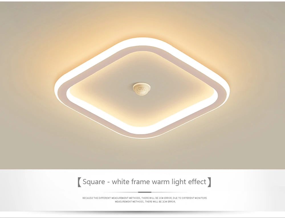 Modern LED Motion Sensor Ceiling Light for Hallways & Living Rooms