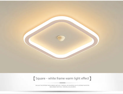Modern LED Motion Sensor Ceiling Light for Hallways & Living Rooms