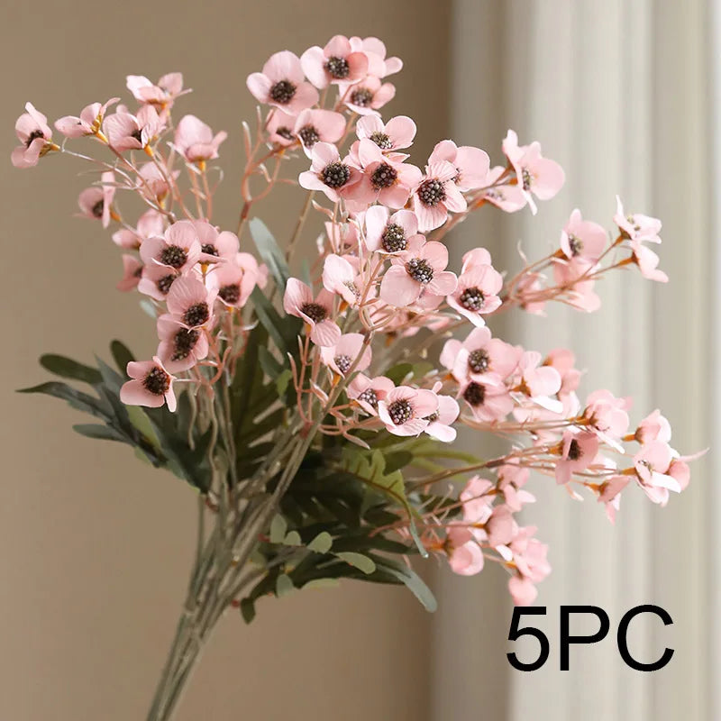 5PC Countryside Silk Flower Set – Indoor Table Decor