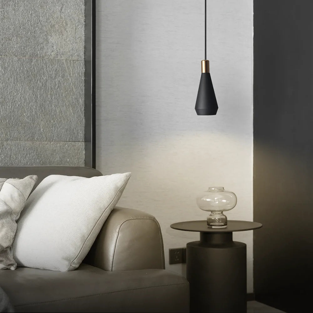 GU10 LED Pendant Light – Modern Black Hanging Lamp