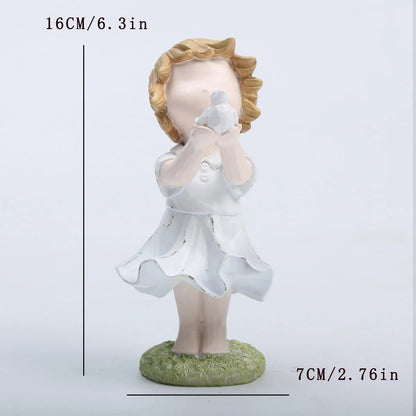 Banksy-Inspired Heart Balloon Girl Sculpture – Modern Home Decor