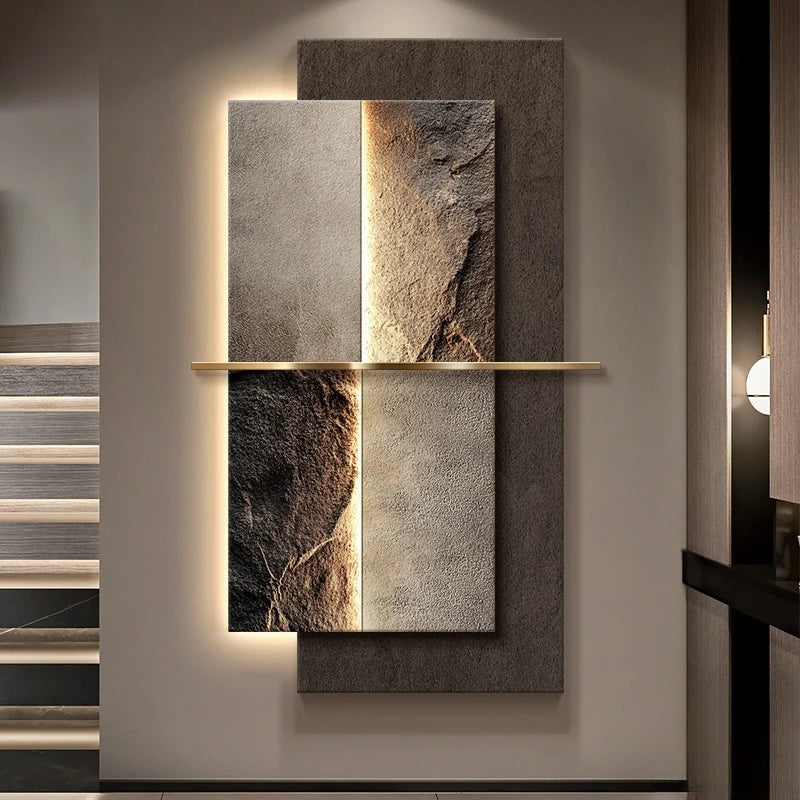 Contemporary Luxury LED Wall Lamp — Crystal Porcelain Art Light for Living Room, Hallway, and Home Accent