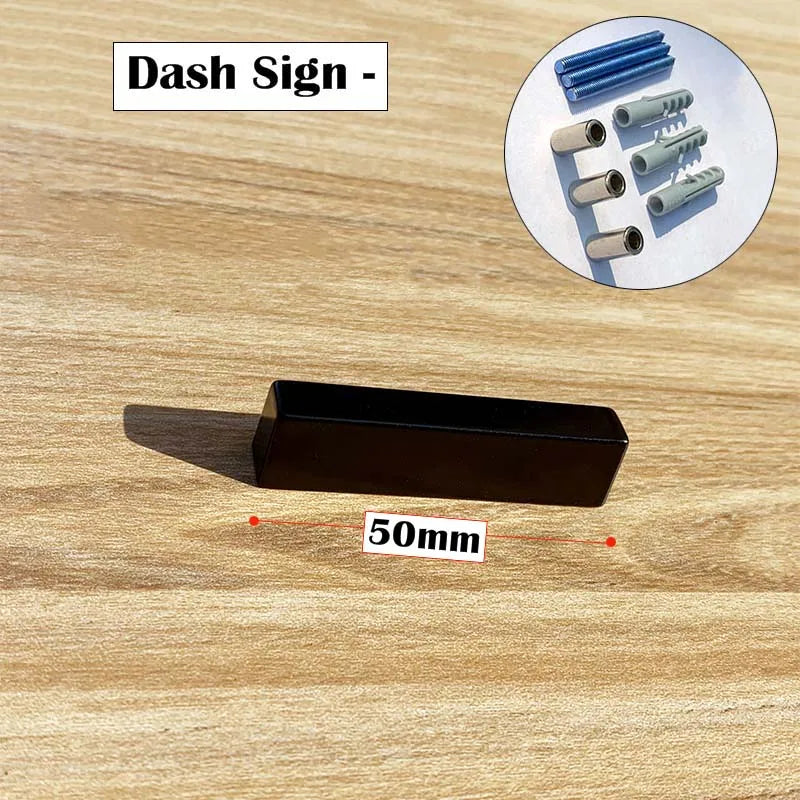 Metal House Number Sign – 125mm Black Floating Plate