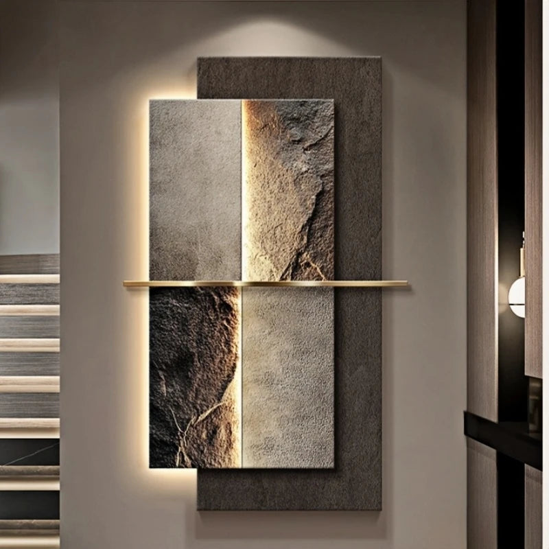 Contemporary Luxury LED Wall Lamp — Crystal Porcelain Art Light for Living Room, Hallway, and Home Accent
