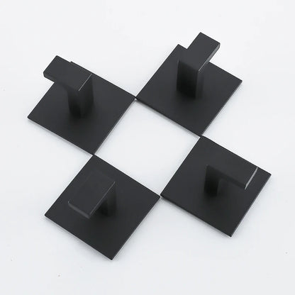 Black Self-Adhesive Wall Hooks – 3M Towel & Coat Hanger