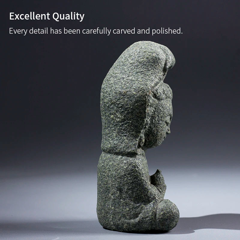 Granite Avalokitesvara Buddha Statue — Meditation Figurine & Home Decor