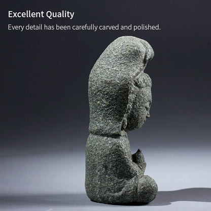 Granite Avalokitesvara Buddha Statue — Meditation Figurine & Home Decor