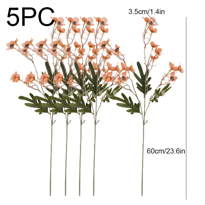 5PC Countryside Silk Flower Set – Indoor Table Decor